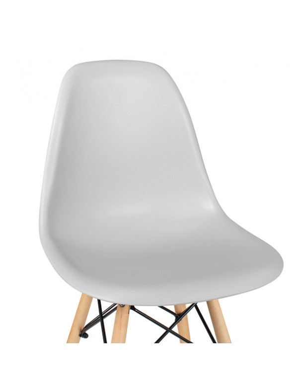 Стул обеденный EAMES DSW WX-503, пластик серый